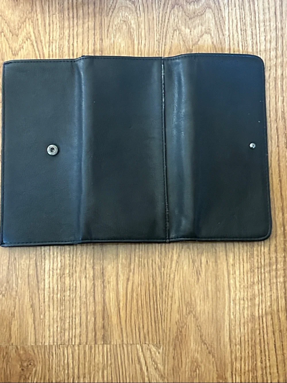 Universal thread Classic Black fake Leather Clutch Wallet